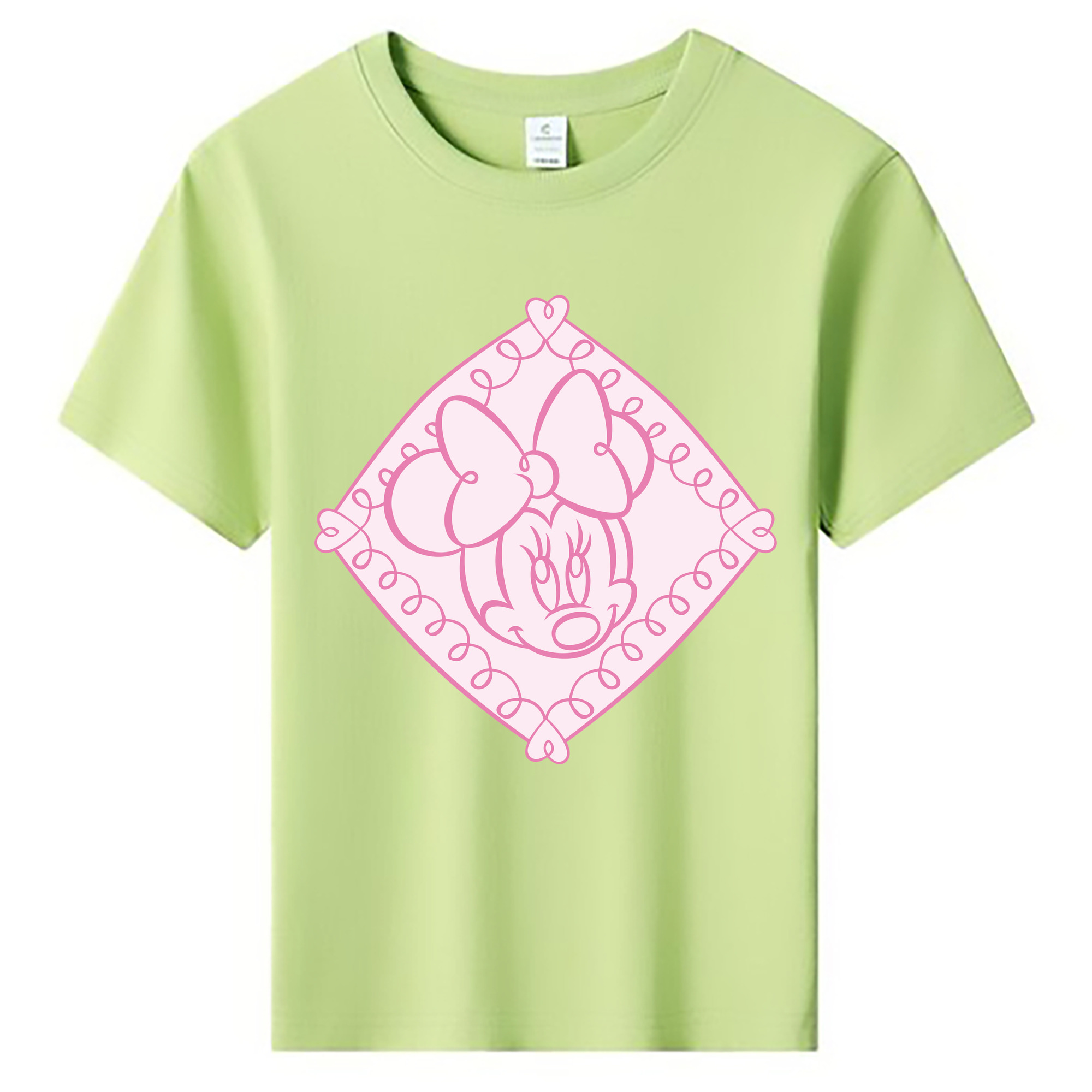 ミッキーマウス Mickey Mouse 綿100％キッズTシャツ（フロントプリント）